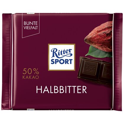 Ritter Sport Halbbitter 5 x 100 g