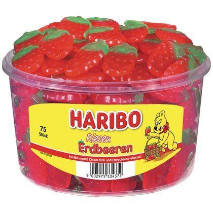 Haribo Riesen Erdbeeren Dose 75er