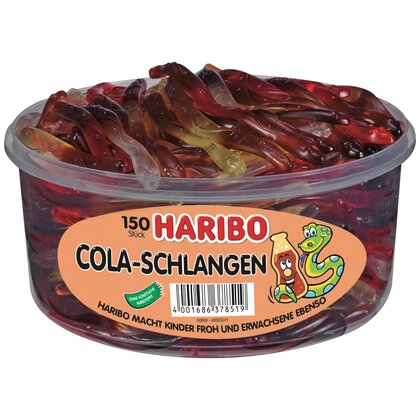 Haribo Cola Schlangen Dose 150er