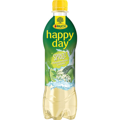 Happy Day Holunder / Limette gespritzt aus Österreich 0,5 l PET