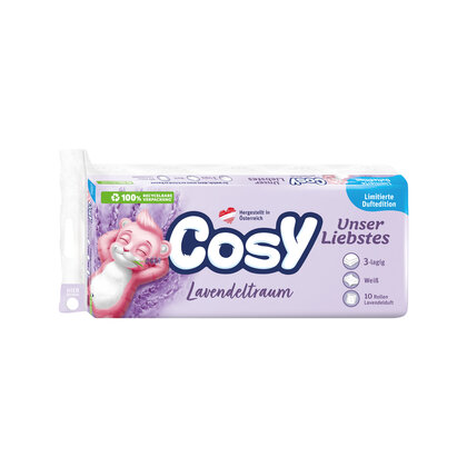 Cosy Toilettenpapier weiß, ein Hauch Vanille, 3 lagig 10 Stk.