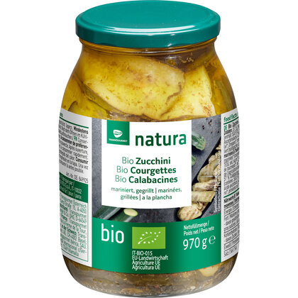 Natura Bio Zucchini gegrillt in Öl 970 g