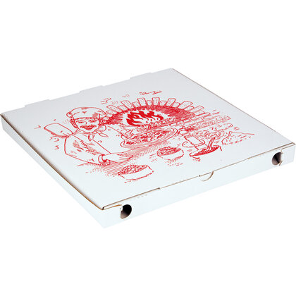 Pizzakarton Venezia bedruckt, 32,5 x 32,5 x 3 cm 100 Stk.