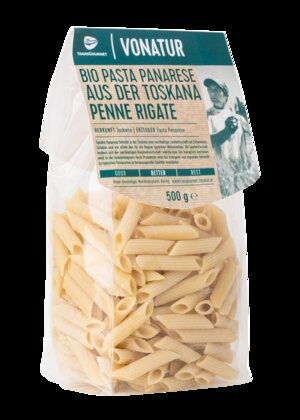 Vonatur Pasta Panarese Bio Penne Rigate 500 g